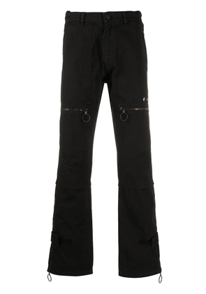 Off-White multi-pocket straight-leg jeans - Black