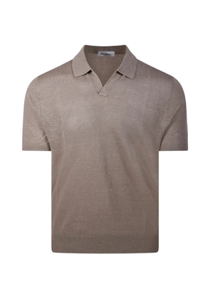 Diana Studio v-neck polo shirt - Neutrals