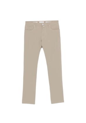 Jacob Cohën logo-patch trousers - Neutrals