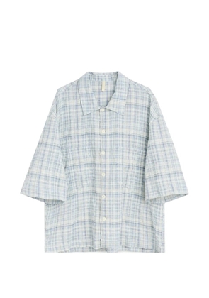 Sunflower Adam checked shirt - Blue