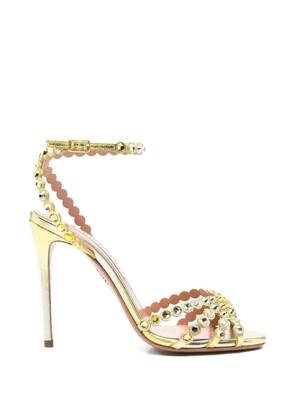 Aquazzura Tequila embellished sandals - Yellow