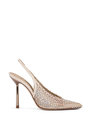 Le Silla Gilda embellished slingback pumps - Neutrals