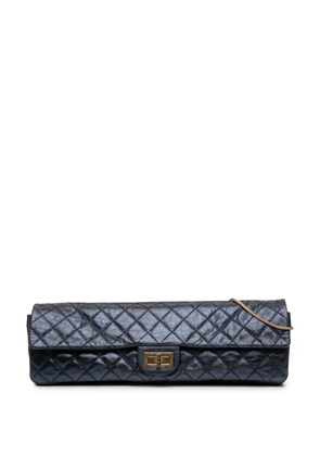 CHANEL Pre-Owned 2008-2009 Quilted Glazed Calfskin Reissue 2.55 East West Single Flap shoulder bag - Blue