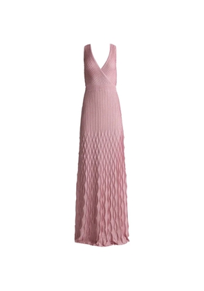 St. John Mirabelle soirée-sequin-knit gown - Pink