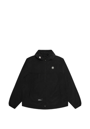 AAPE BY *A BATHING APE® logo-print hooded jacket - Black
