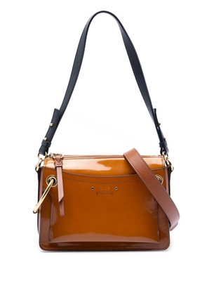 Chloé Pre-Owned 2018 Small Patent Roy satchel - Brown
