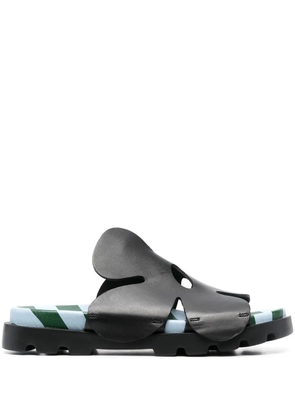 Camper Twins floral-detail leather sandals - Black