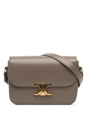 Celine Pre-Owned 2024 Classique Shiny Calfskin Triomphe crossbody bag - Brown