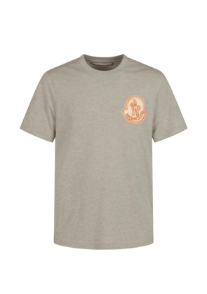 Moncler crewneck graphic-print cotton T-shirt - Grey