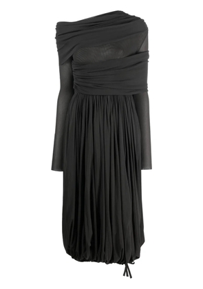 Philosophy Di Lorenzo Serafini draped-design long-sleeve dress - Grey