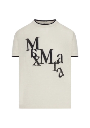 'S Max Mara logo-print T-shirt - Neutrals