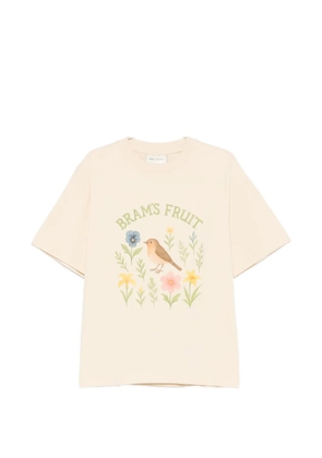 Bram’s Fruit floral-bird-print T-shirt - Neutrals