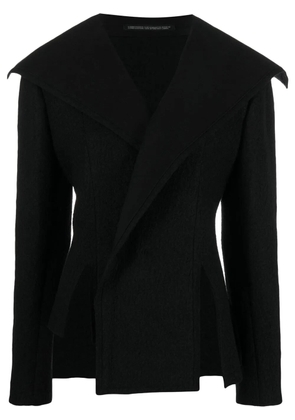 Yohji Yamamoto sailor-collar slit-detail jacket - Black