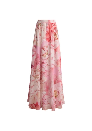 St. John Bethany floral-print skirt - Pink