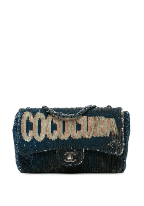 CHANEL Pre-Owned 2016-2017 Paris-Cuba Medium Sequin Coco Cuba Flap shoulder bag - Blue