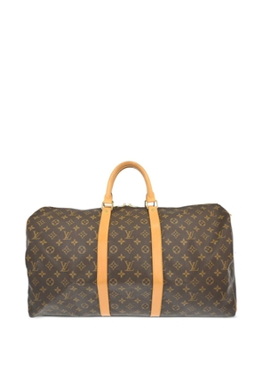 Louis Vuitton Pre-Owned 1999 55 Keepall monogram-pattern holdall - Brown