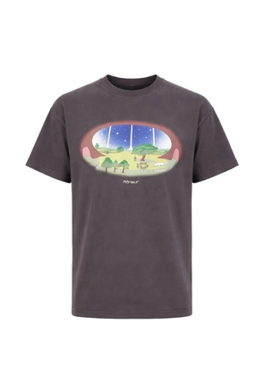 FLÂNEUR Stardome print T-shirt - Black