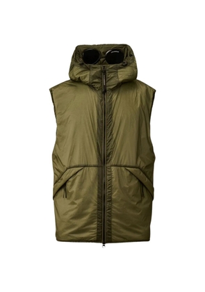 C.P. Company goggle-detail hooded gilet - Green