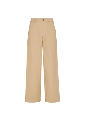 Valentino Garavani V-detail straight-leg trousers - Neutrals