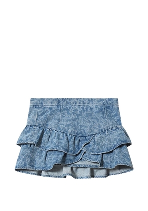 MARANT ÉTOILE LEYJE ruffled mini skirt - Blue