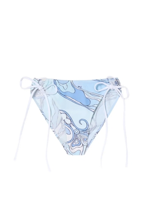 PUCCI Orchidee-print adjustable bikini bottoms - Blue