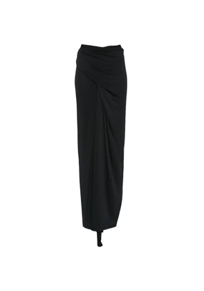 Rick Owens Lilies draped asymmetric skirt - Black