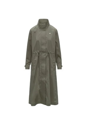 K-Way Barbrein drawstring long coat - Green