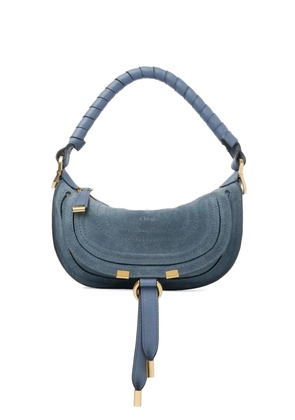 Chloé Mini Marcie suede shoulder bag - Blue