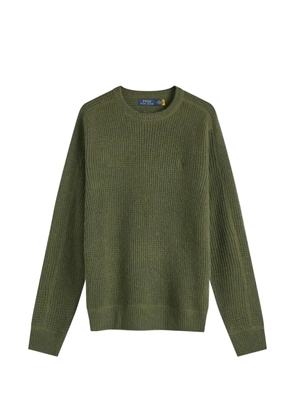 Lauren Ralph Lauren waffle-knit crew neck jumper - Green