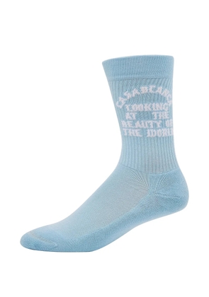 Casablanca ribbed socks - Blue