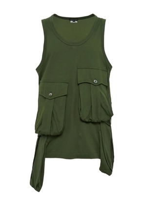 Comme des Garçons Homme Plus flap-pocket tank top - Green