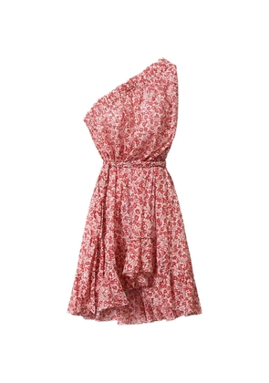 MARANT ÉTOILE Estella one-shoulder floral-print dress - Red