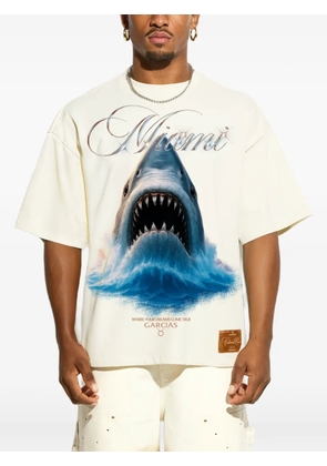 GARCIAS oversized poster T-shirt - Neutrals