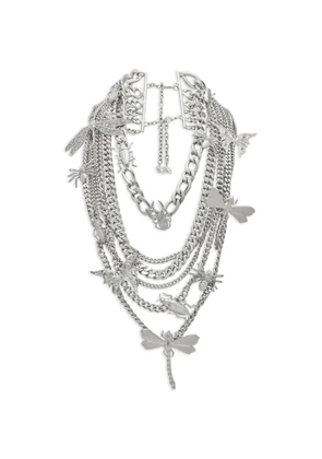 Blumarine layered chain necklace - Silver
