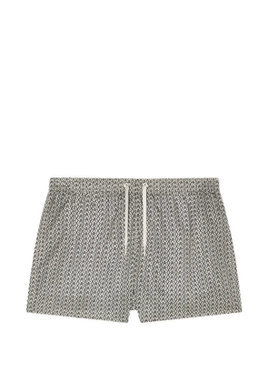 Armani Exchange geometric-pattern swim short - Neutrals