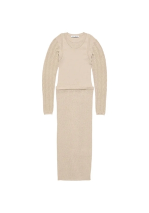 Acne Studios long-sleeve midi dress - Neutrals