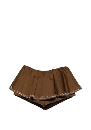 Giuseppe Di Morabito embellished shorts - Brown