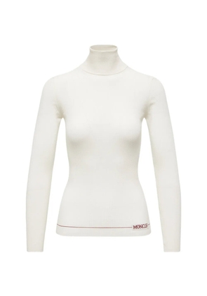 Moncler roll-neck knitted top - White