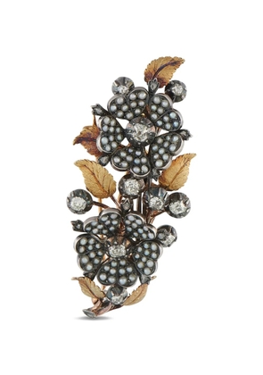 LB Exclusive diamond and pearl brooch - Pink