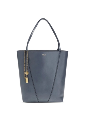 Chloé Spin leather tote bag - Blue