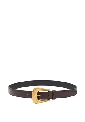 Saint Laurent Folk buckle belt - Brown