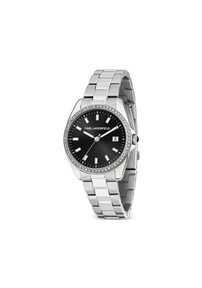 Karl Lagerfeld Crystal 34mm watch - Black