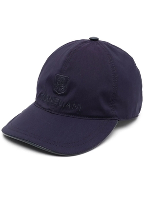 Corneliani logo-embroidery baseball cap - Blue