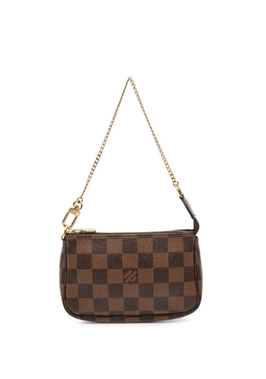 Louis Vuitton Pre-Owned 2021 Damier Ebene Mini Pochette Accessoires handbag - Brown
