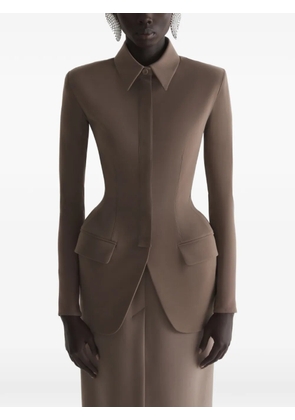 Mugler Hourglass jacket - Brown