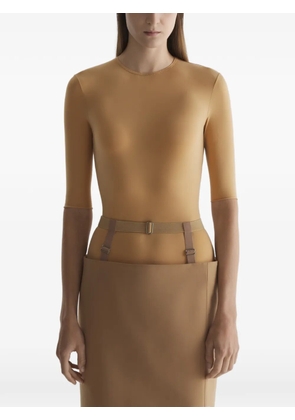 Mugler jersey T-shirt - Neutrals