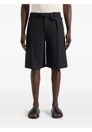Manière De Voir seam twill bermuda shorts - Black