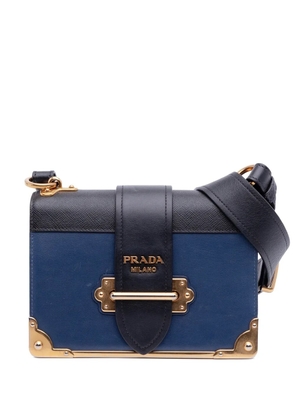 Prada Pre-Owned 2013-2025 Saffiano Trimmed City Calf Cahier crossbody bag - Black
