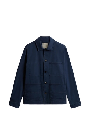 Woolrich garment-dyed shirt jacket - Blue
