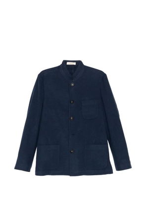 Massimo Alba BALI Virgin wool guru collar jacket - Blue